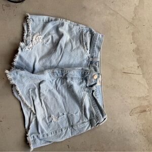 Universal Thread Light Blue Frayed Jean Shorts